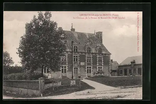 AK Amfreville-sous-les-Monts, Le Chateau de la Ferme de Senneville