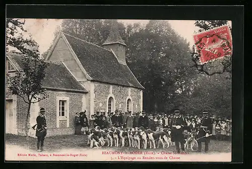 AK Beaumont-le-Roger, Chasse St-Hubert