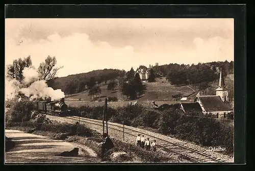 AK Saint-Quentin des Isles, Vue sur le Chateau