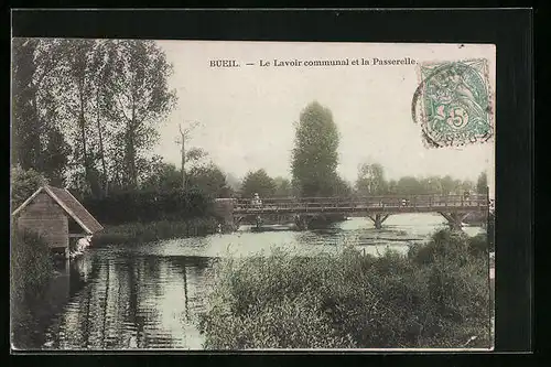 AK Bueil, Le Lavoir et la Passerelle