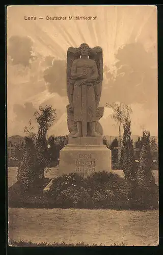 AK Lens, Deutscher Militärfriedhof, Kriegsgräber
