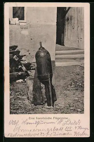 AK Eine französische Flügelmine, Munition