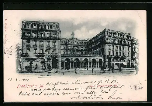 AK Frankfurt a. M., Hotel Frankfurter Hof