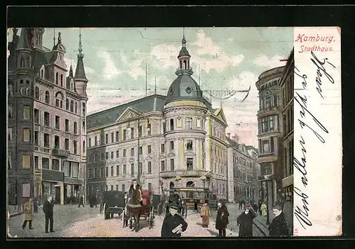 AK Hamburg-Neustadt, Blick auf das Stadthaus