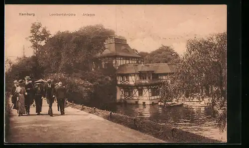 AK Hamburg-Neustadt, Anlagen an der Lombardsbrücke