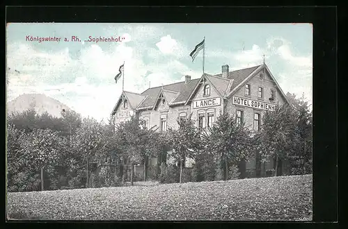 AK Königswinter a. Rh., Hotel Sophienhof