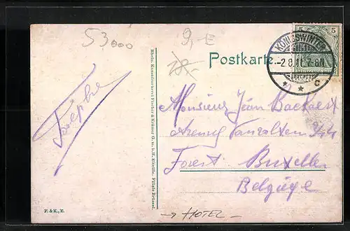 AK Königswinter a. Rh., Hotel Sophienhof