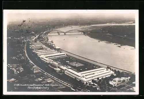 AK Düsseldorf, Grosse Ausstellung 1926, Fliegeraufnahme vom Hauptfestplatz