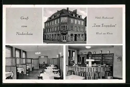 AK Wesel /Rhein, Hotel-Restaurant zum Treppchen