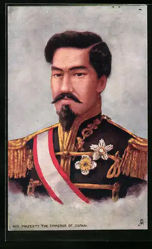 Künstler-AK Der Kaiser von Japan, Kaiser von Japan