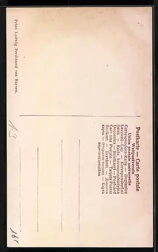 AK Prinz Ludwig von Bayern in Galauniform