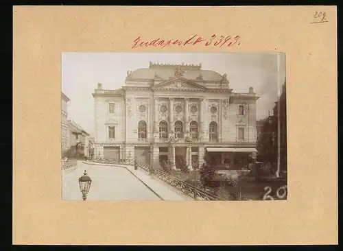 Fotografie Brück & Sohn Meissen, Ansicht Budapest, Theater Ofner Redoute