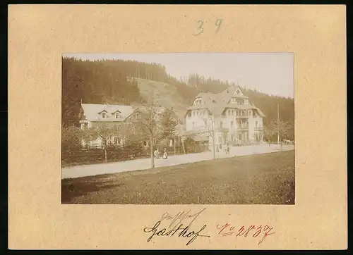 Fotografie Brück & Sohn Meissen, Ansicht Bärenburg, Gasthof Erzgebirgs-Heim