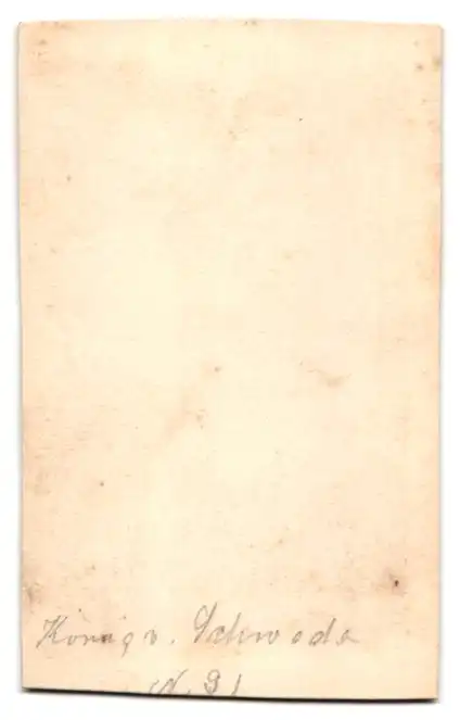 2 Fotografien unbekannter Fotograf und Ort, König Karl XV. von Schweden und Königin Luise von Oranien-Nassau im Kleid 2