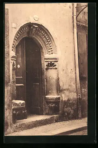 AK Meissen, Haustor an der Görnischen Gasse