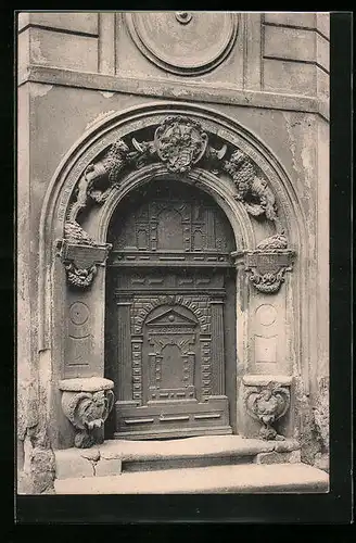 AK Meissen, Portal am Jahna`schen Freihofe