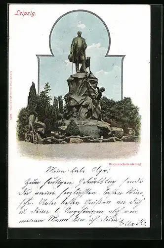 AK Leipzig, Bismarckdenkmal