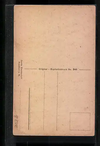 AK Frankfurt a. M., Denkmal Den Opfern des Krieges