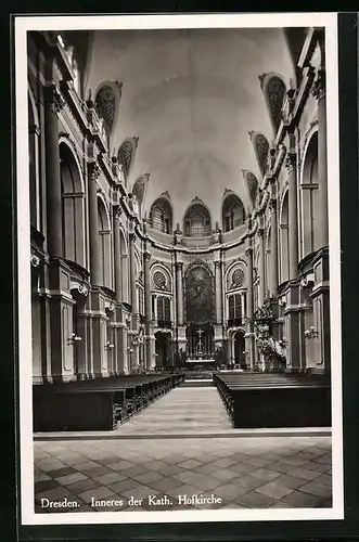 AK Dresden, Inneres der Katholischen Hofkirche