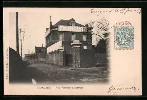 AK Tergnier, Entrepôt, Rue Vaucanson