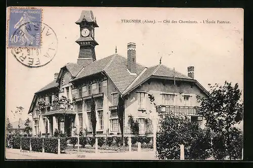 AK Tergnier, Cité des Cheminots, L`École Pasteur