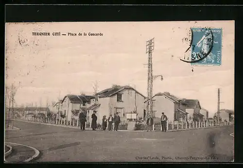 AK Tergnier, Place de la Concorde