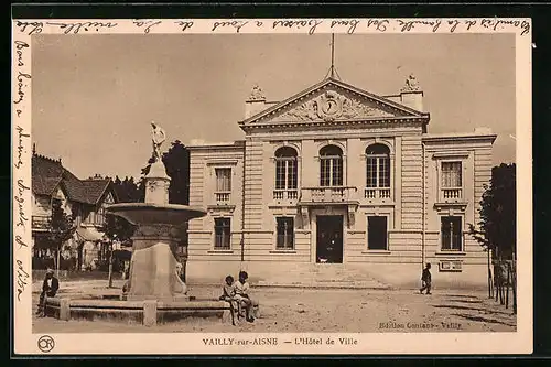 AK Vailly-sur-Aisne, L`Hôtel de Ville