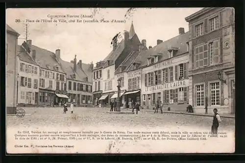 AK Vervins, Pace de l`Hôtel de Ville, côte'Est