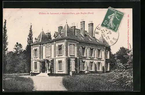 AK Rugles, Chateau du Lesmeval, a Chéronvilliers