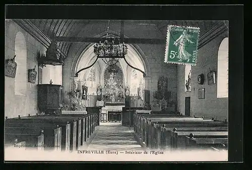 AK Infreville, Interieur de l`Eglise