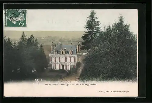 AK Beaumont-le-Roger, Villa Marguerite