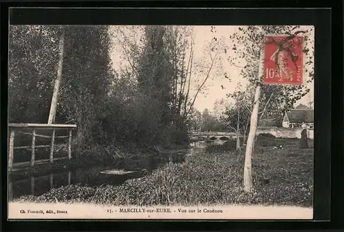 AK Marcilly-sur-Eure, Vue sur le Couénon