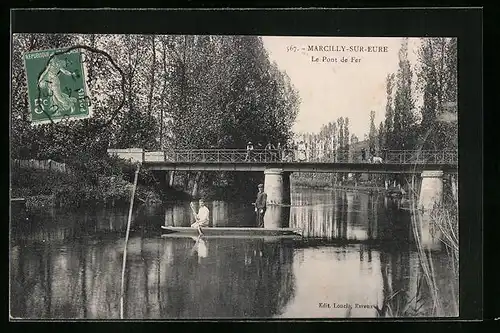 AK Marcilly-sur-Eure, Le Pont de Fer
