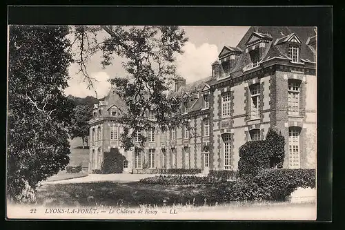 AK Lyons-la-Foret, Le Chateau de Rosay