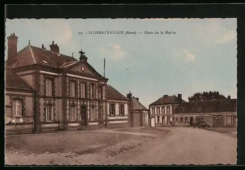 AK Illiers-L`Éveque, Place de la Mairie