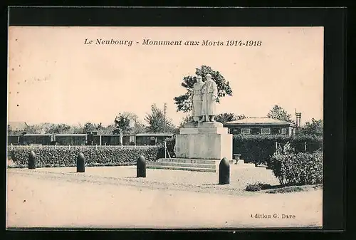 AK Le Neubourg, Monument aux Morts 1914-1918