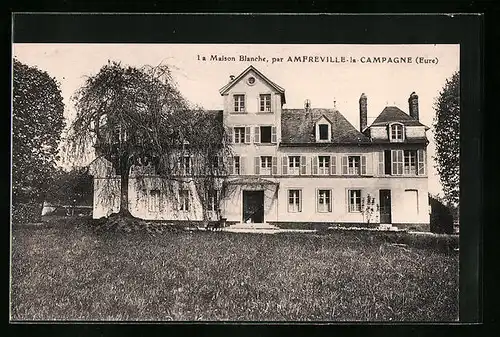 AK Amfreville-la-Campagne, Maison Blanche