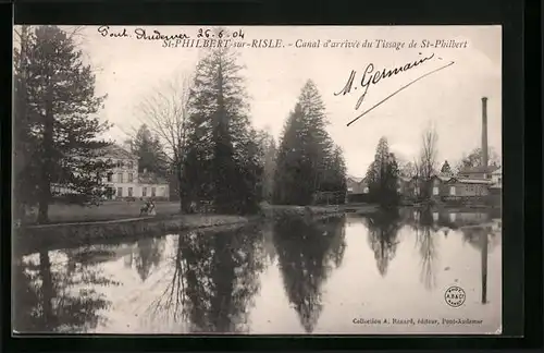 AK St-Philbert-sur-Risle, Canal d`arivée du Tissage