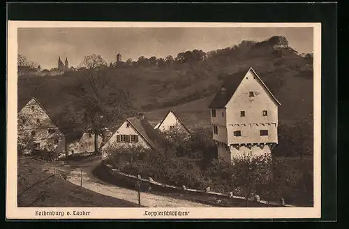 AK Rothenburg o. Tauber, Topplerschlösschen