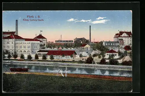 AK Fürth i. B., König Ludwig-quelle