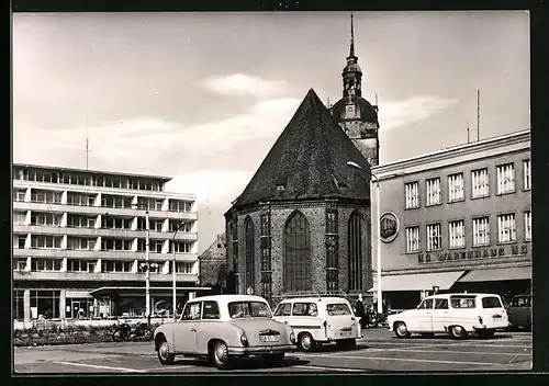 AK Brandenburg /Havel, Katharinenkirche und HO-Warenhaus