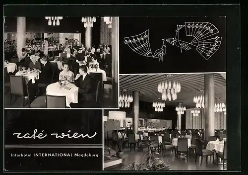 AK Magdeburg, Interhotel International, Cafe Wien