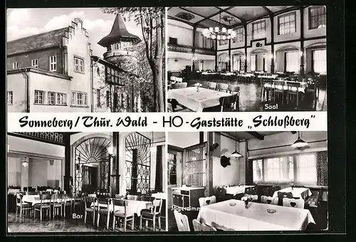 AK Sonneberg /Thür. Wald, HO-Gaststätte Schlossberg