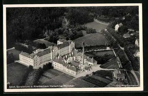 AK München-Harlaching, Städtisches Sanatorium und Krankenhaus