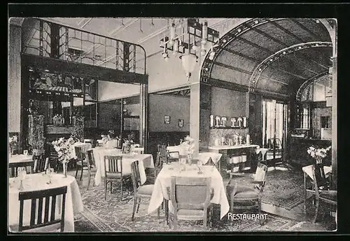 AK Hamburg, Grand-Hotel Vier Jahreszeiten am Alsterbassin, Restaurant