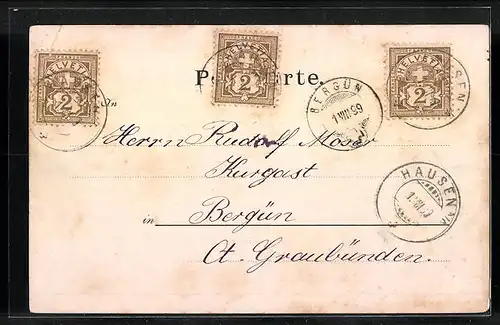 Mondschein-AK Köln-Neustadt, Hohenzollernring mit Strassenpartie