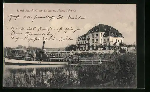 AK Malente /Holst. Schweiz, Hotel Seeschloss am Kellersee
