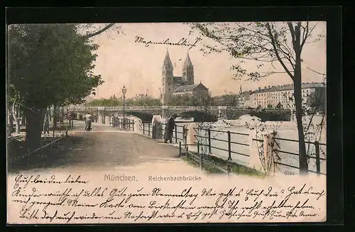 AK München, Reichenbachbrücke