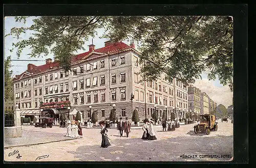 AK München, Continental-Hotel