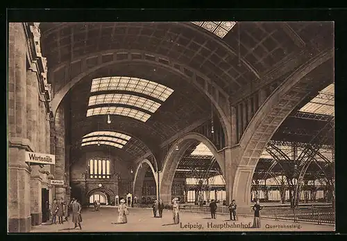 AK Leipzig, Querbahnsteig des Hauptbahnhofs